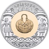 Kyivan Rus - bimetallic gold and silver, 20 uah (2001)
