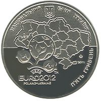 UEFA Euro 2012TM Final Tournament. City of Lviv, 5 uah (2011)