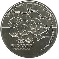 UEFA Euro 2012TM Final Tournament. City of Donetsk, 5 uah (2011)